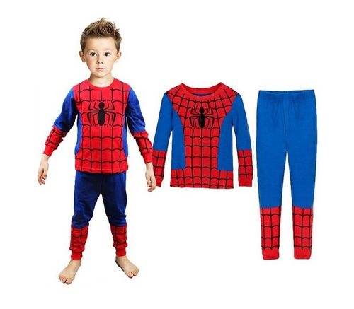 Kinder Schlafanzug Spiderman aus Baumwolle