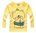 Weiche Baumwollshirts mit Motiv in Gelb