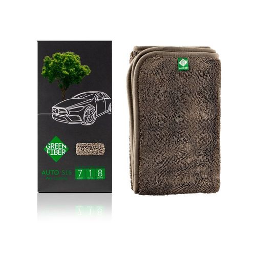 Autotuch für Nassreinigung Green Fiber AUTO S16 grau grün